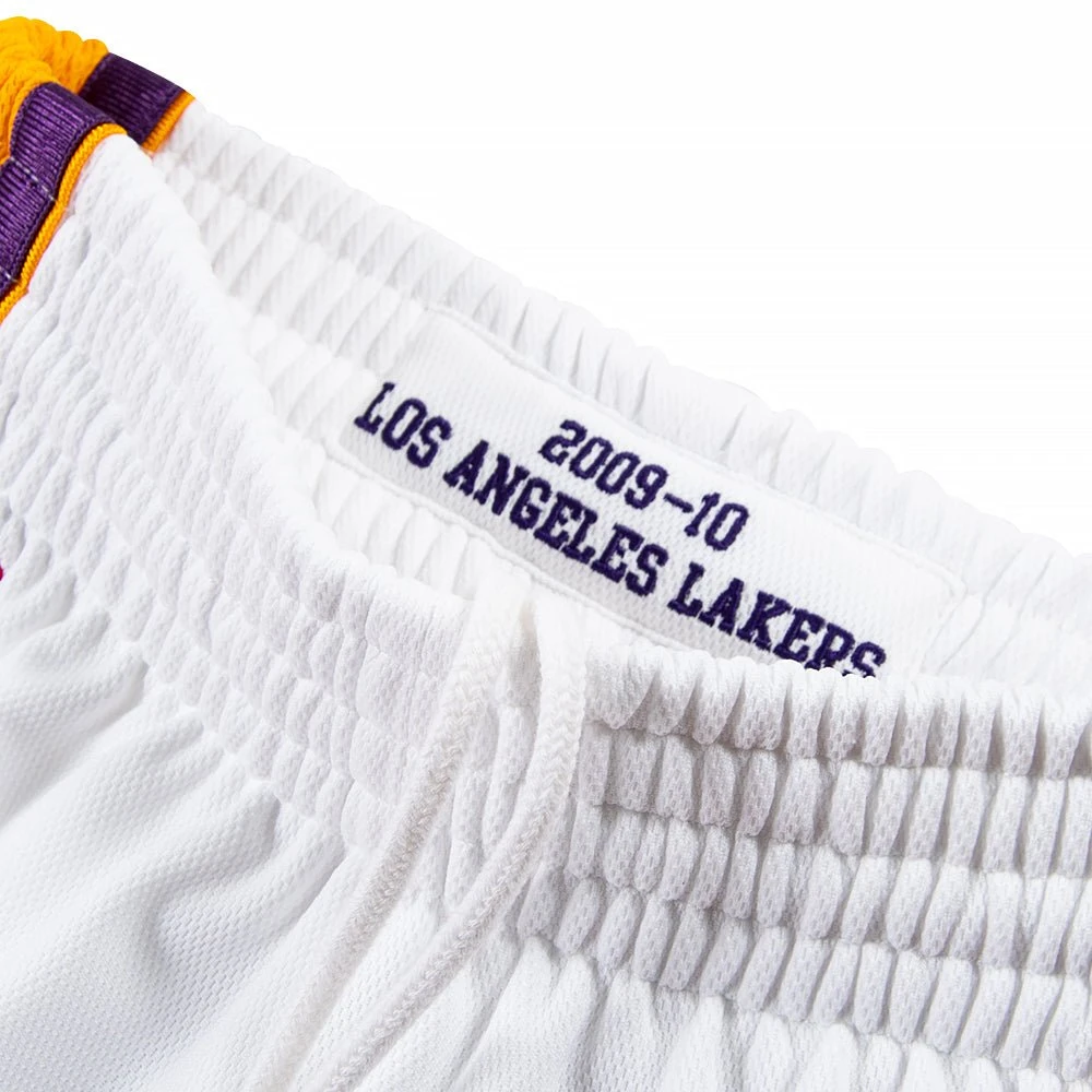 09-10 LA Lakers Authentic Short | White 5 09-10 LA Lakers Authentic Short | White - Image 3