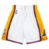 09-10 LA Lakers Authentic Short | White -Daily Fashion 09 10 la lakers authentic short white 883489
