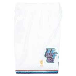 1996-97 Utah Jazz Swingman Shorts | White -Daily Fashion 1996 97 utah jazz swingman shorts white 589104