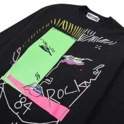 MOSCHINO 84 Sweatshirt | Black -Daily Fashion 84 sweatshirt black 201129