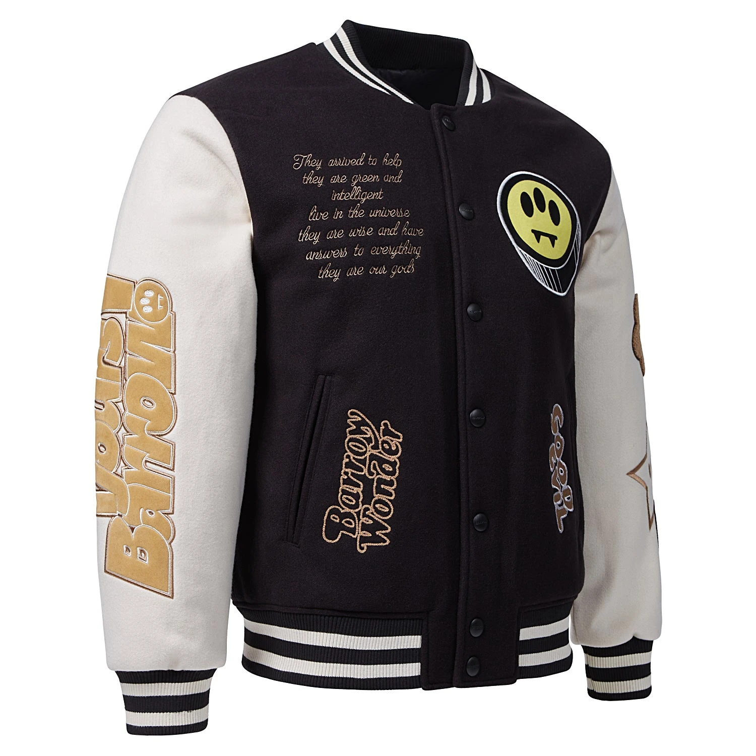 BARROW College Jacket | Black 5 BARROW College Jacket | Black - Image 3