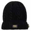 ABC 12(3) Cableknit Beanie | Anthracite Black -Daily Fashion abc 123 cableknit beanie anthracite black 503334