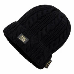 ABC 12(3) Cableknit Beanie | Anthracite Black -Daily Fashion abc 123 cableknit beanie anthracite black 956885