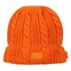 ABC 12(3) Cableknit Beanie | Carnelian Orange -Daily Fashion abc 123 cableknit beanie carnelian orange 155522