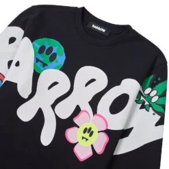 BARROW Across Sweatshirt | Black -Daily Fashion across sweatshirt black 932706