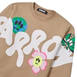 BARROW Across Sweatshirt | Tan -Daily Fashion across sweatshirt tan 288487