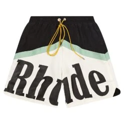 Rhude Awakening Short | Black/Green/Creme