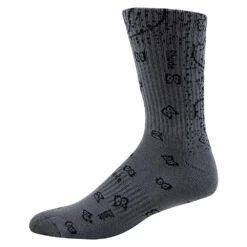 Rhude Bandana Jacquard Socks | Grey/Black -Daily Fashion bandana jacquard socks greyblack 883062