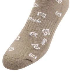Rhude Bandana Jacquard Socks | Khaki/White -Daily Fashion bandana jacquard socks khakiwhite 625083