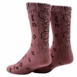 Rhude Bandana Jaquard Sock | Mauve -Daily Fashion bandana jaquard sock mauve 457668