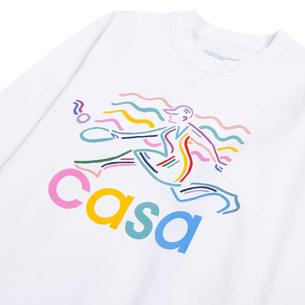 Casablanca Beach Tennis Girl Sweatshirt 4 Casablanca Beach Tennis Girl Sweatshirt - Image 2