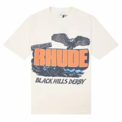 Rhude Black Hills Rally Tee | Vintage White