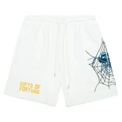 Black Widow Sweatshorts | White