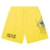 Black Widow Sweatshorts | Yellow -Daily Fashion black widow sweatshorts yellow 437397