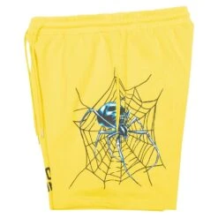 Black Widow Sweatshorts | Yellow -Daily Fashion black widow sweatshorts yellow 646462