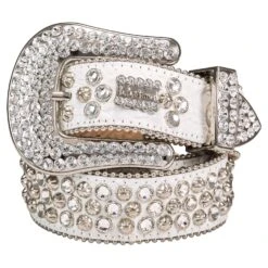 Blanc Swarovski Belt