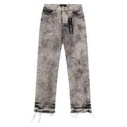 Bleach Dipped Black Fade Denim