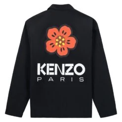Kenzo Boke Flower Coach Jacket | Black -Daily Fashion boke flower coach jacket black 614186