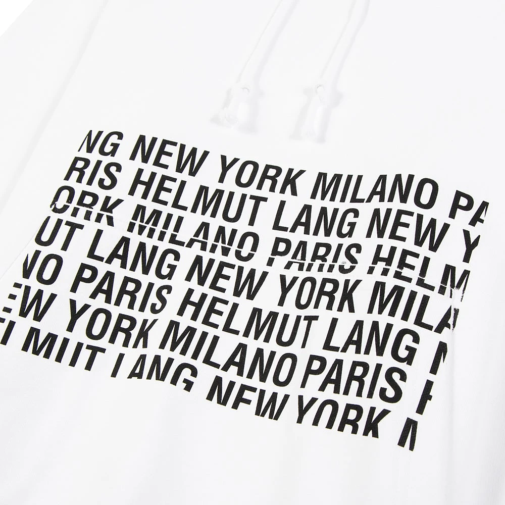Helmut Lang Box Logo Hoodie | White 4 Helmut Lang Box Logo Hoodie | White - Image 2