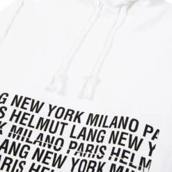 Helmut Lang Box Logo Hoodie | White 8 Helmut Lang Box Logo Hoodie | White -Daily Fashion box logo hoodie white 994470