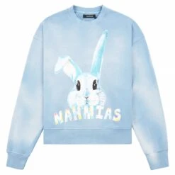 Bunny Crewneck | Dusty Blue Sunfade