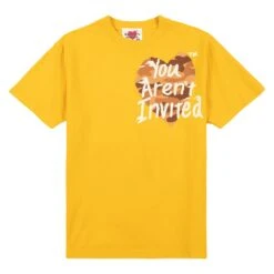 Camo Heart Oversized Tee | Gold