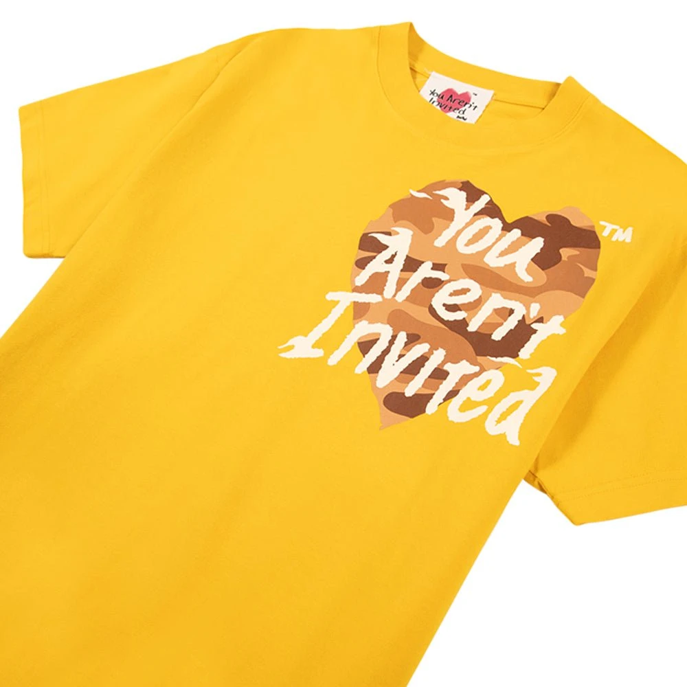 Camo Heart Oversized Tee | Gold 6 Camo Heart Oversized Tee | Gold - Image 4