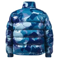 Camo Print Puffer Jacket -Daily Fashion camo print puffer jacket 422619