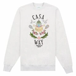 Casablanca Casa Way Embroidered Sweatshirt | Grey