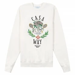 Casablanca Casa Way Embroidered Sweatshirt | Off White