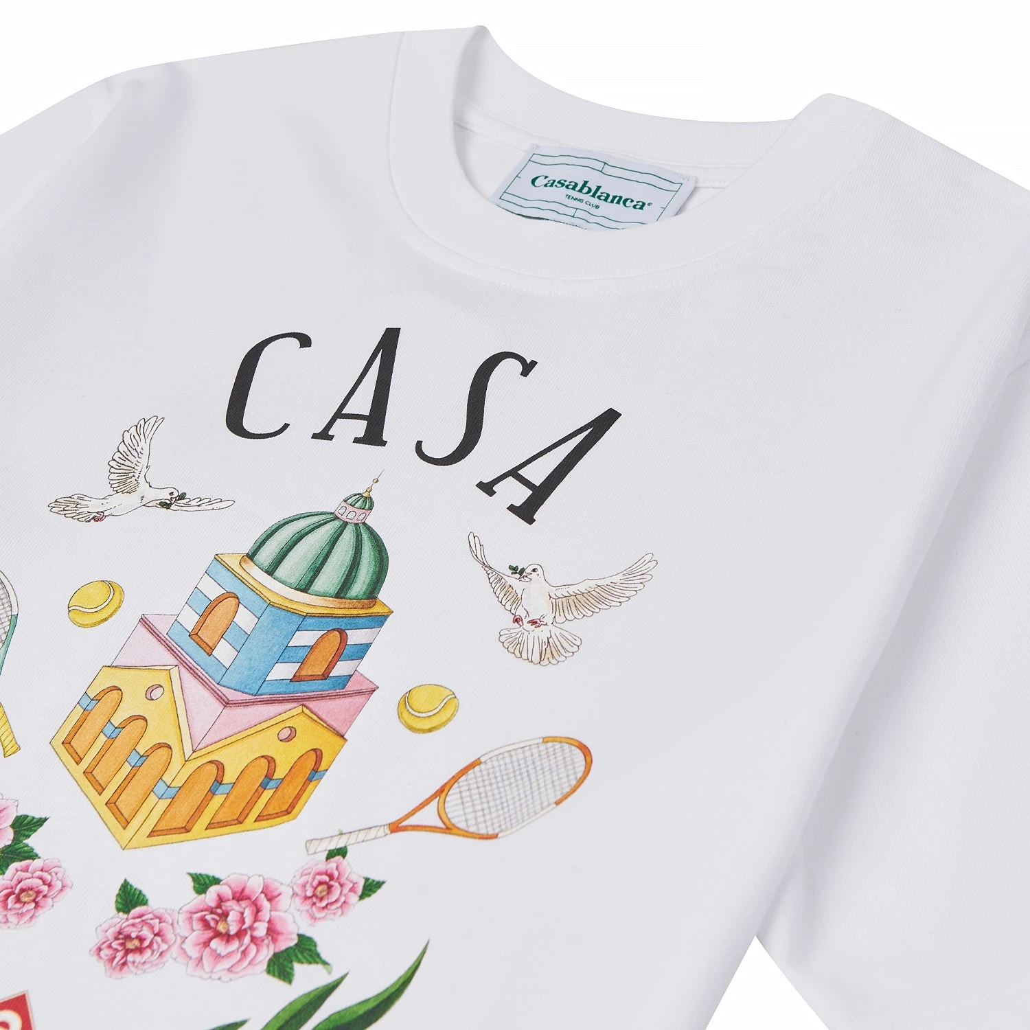 Casablanca Casa Way Tee | White 5 Casablanca Casa Way Tee | White - Image 3