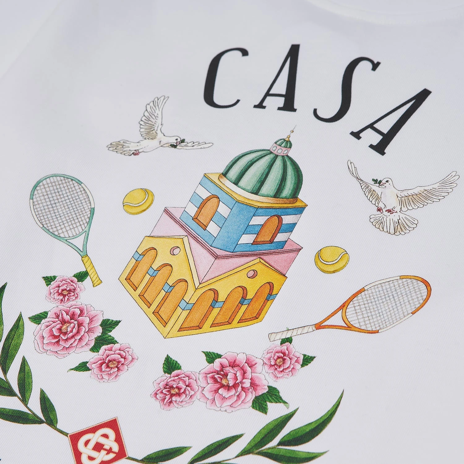 Casablanca Casa Way Tee | White 4 Casablanca Casa Way Tee | White - Image 2