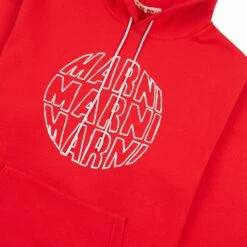 Marni Circular Logo Hoodie | Lacquer -Daily Fashion circular logo hoodie lacquer 886900