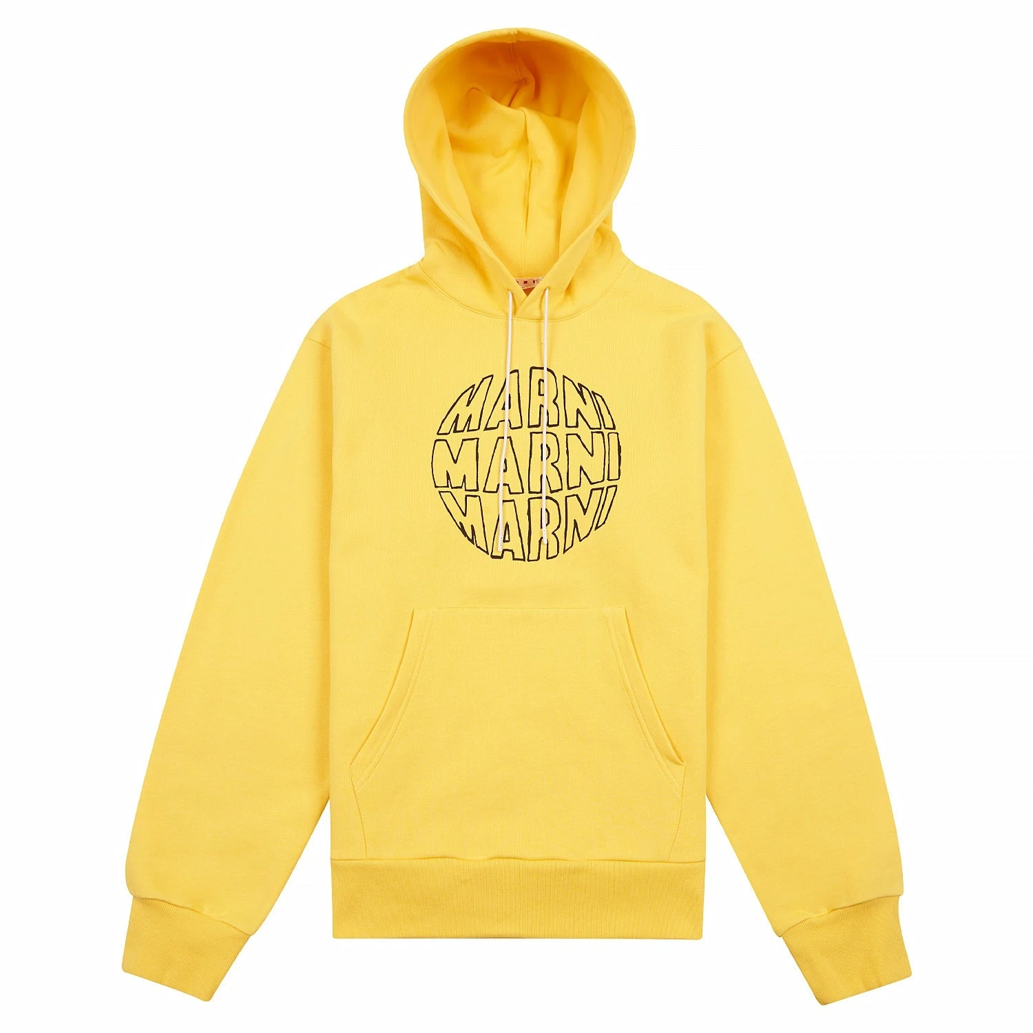 Marni Circular Logo Hoodie | Maize 3 Marni Circular Logo Hoodie | Maize