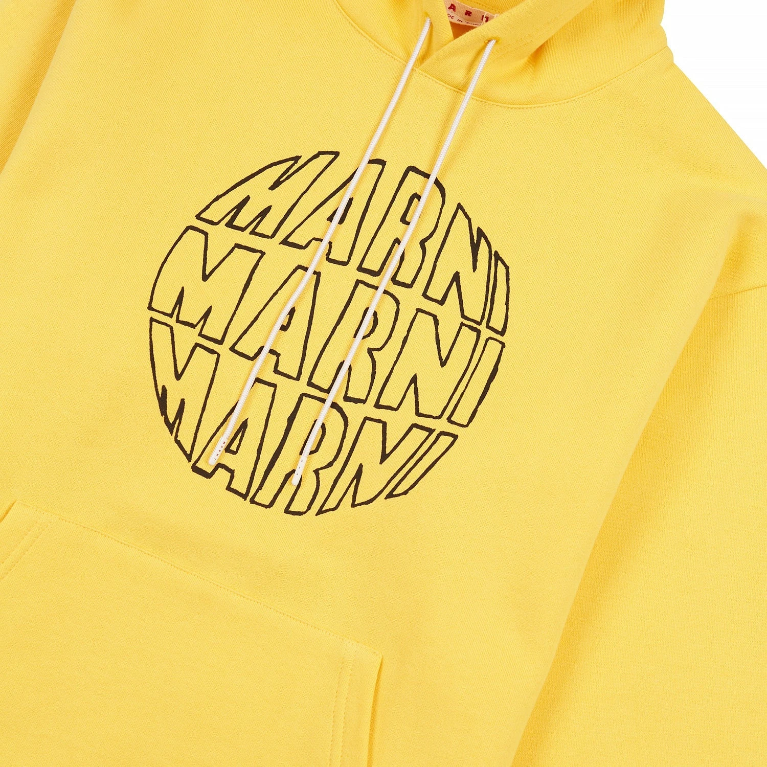 Marni Circular Logo Hoodie | Maize 5 Marni Circular Logo Hoodie | Maize - Image 3