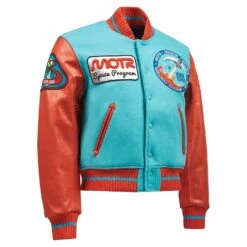 Classic Varsity Jacket | Cyan Blue -Daily Fashion classic varsity jacket cyan blue 296308