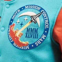 Classic Varsity Jacket | Cyan Blue -Daily Fashion classic varsity jacket cyan blue 879612