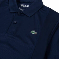 Lacoste Color Block Piqué And Mesh Polo | Navy/Yellow/Orange -Daily Fashion color block pique and mesh polo navyyelloworange 537523
