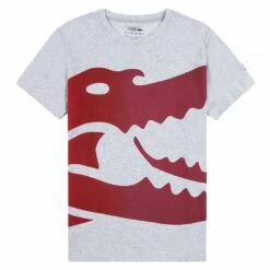 Lacoste Croco Tee | Grey