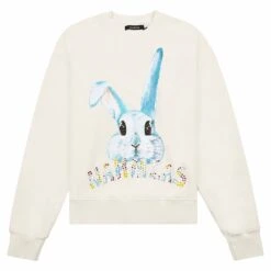 Crystal Bunny Crewneck | Vintage White