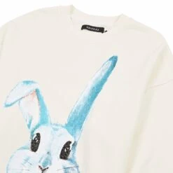 Crystal Bunny Crewneck | Vintage White -Daily Fashion crystal bunny crewneck vintage white 744915
