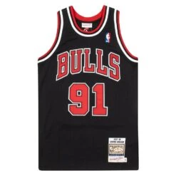 Dennis Rodman 1997 Auth Chicago Bulls Jersey | Black