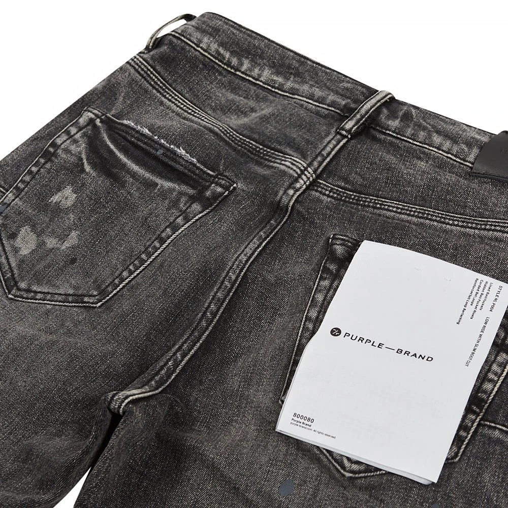 Flared Vintage Black Acid Bleach Denim 6 Flared Vintage Black Acid Bleach Denim - Image 4