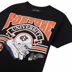Fortune University Tee | Black -Daily Fashion fortune university tee black 148409