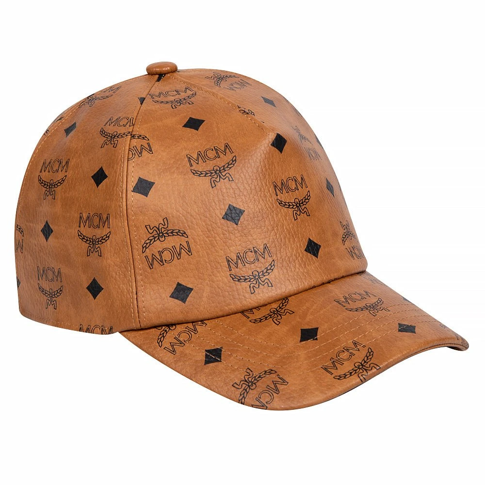 MCM Full Visetos Monogram Hat | Cognac 4 MCM Full Visetos Monogram Hat | Cognac - Image 2