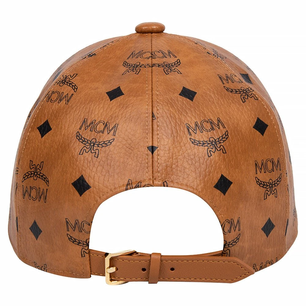 MCM Full Visetos Monogram Hat | Cognac 6 MCM Full Visetos Monogram Hat | Cognac - Image 4