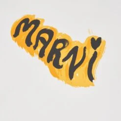 Marni Graffiti Logo Hoodie -Daily Fashion graffiti logo hoodie 659304