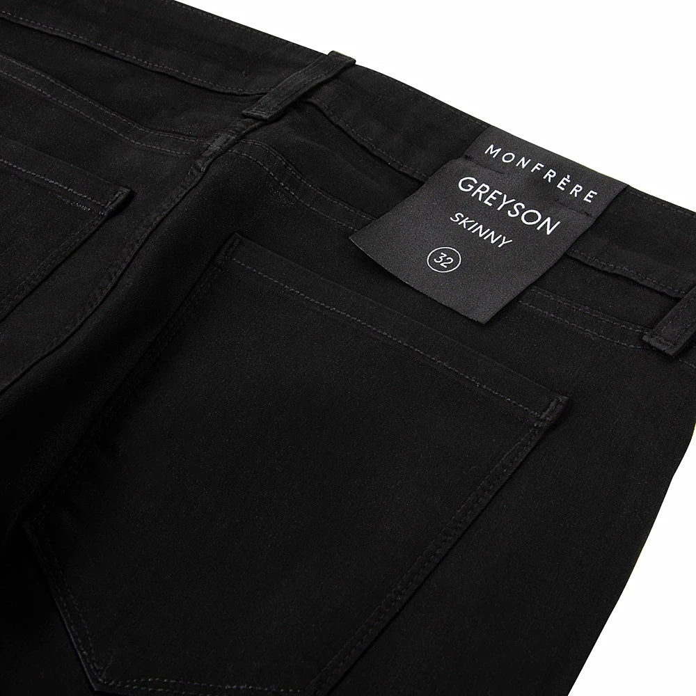 Greyson Coated Denim | Noir 5 Greyson Coated Denim | Noir - Image 3