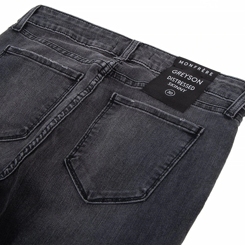 Greyson Distressed Oxford Denim 6 Greyson Distressed Oxford Denim - Image 4