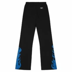 H.E.I.S.T. Flare Sweatpant | Black/Blue -Daily Fashion heist flare sweatpant blackblue 773288